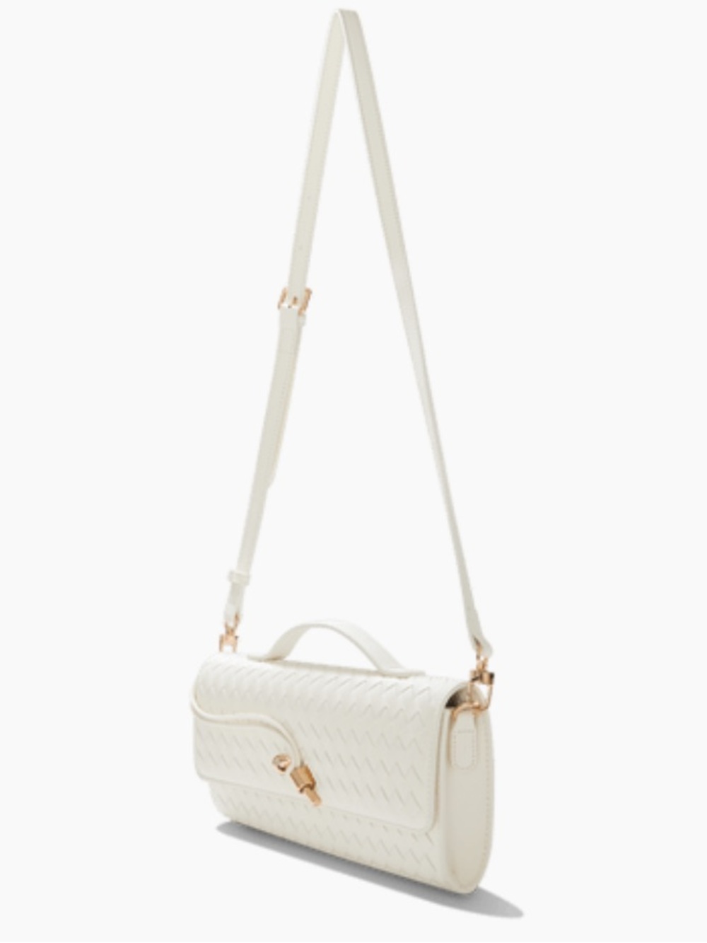 NEW⭐️ FEW MODA East West Clutch with Crossbody Strap (Cream) $88